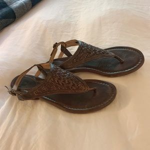 Frye Woven Leather Sandal size 7.5